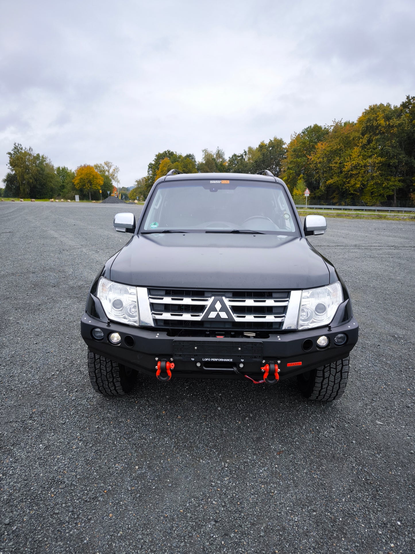 F4x4 Seilwindenstoßstange Mitsubishi Pajero V80